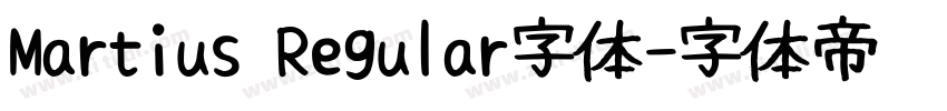 Martius Regular字体字体转换